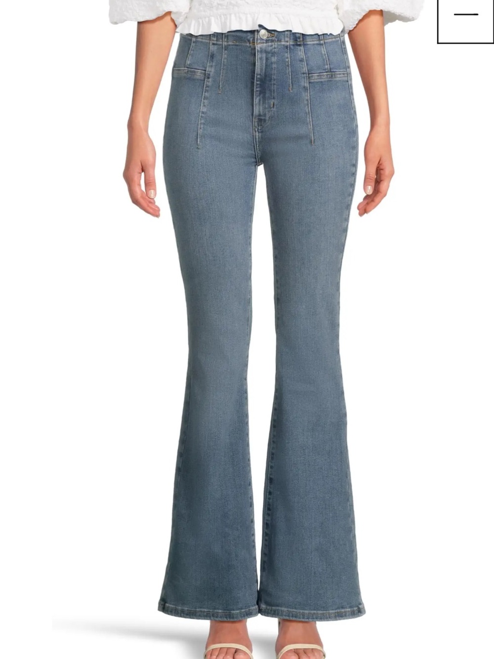 We The Free High-Rise Flare Jeans in Light Blue Wash